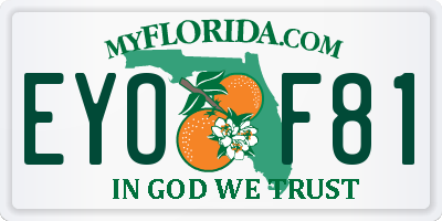 FL license plate EYOF81