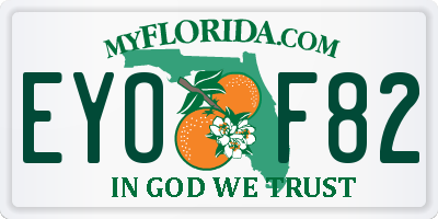 FL license plate EYOF82