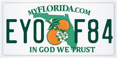 FL license plate EYOF84