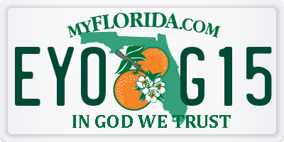 FL license plate EYOG15
