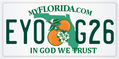 FL license plate EYOG26