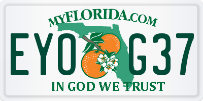 FL license plate EYOG37