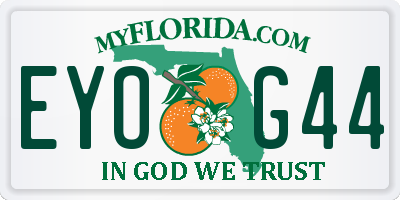 FL license plate EYOG44