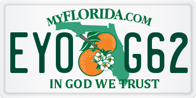 FL license plate EYOG62