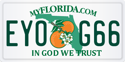 FL license plate EYOG66
