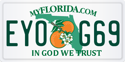 FL license plate EYOG69