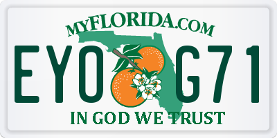 FL license plate EYOG71
