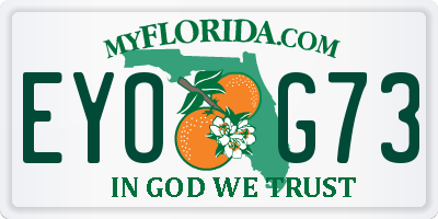 FL license plate EYOG73