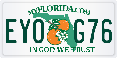 FL license plate EYOG76