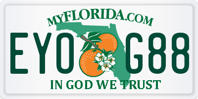 FL license plate EYOG88