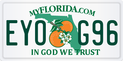 FL license plate EYOG96