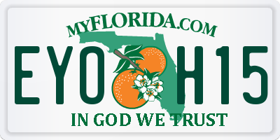 FL license plate EYOH15