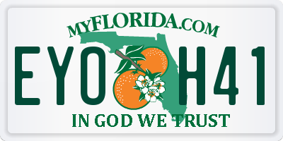 FL license plate EYOH41