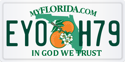 FL license plate EYOH79