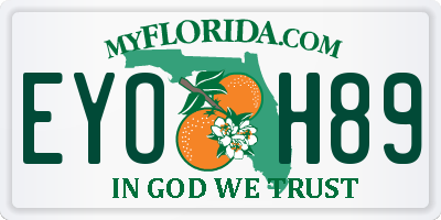 FL license plate EYOH89