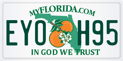 FL license plate EYOH95
