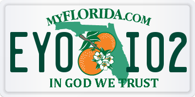 FL license plate EYOI02