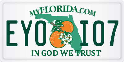 FL license plate EYOI07