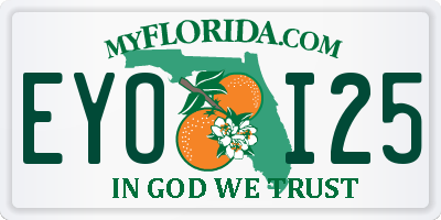 FL license plate EYOI25
