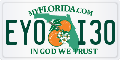 FL license plate EYOI30