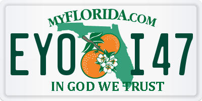 FL license plate EYOI47