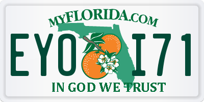 FL license plate EYOI71