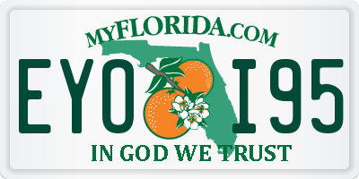 FL license plate EYOI95