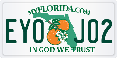 FL license plate EYOJ02