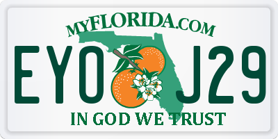 FL license plate EYOJ29