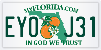 FL license plate EYOJ31