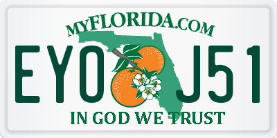 FL license plate EYOJ51