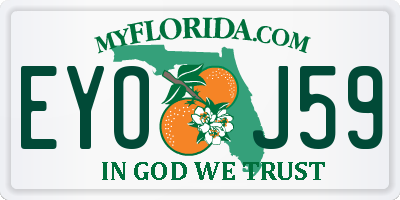 FL license plate EYOJ59