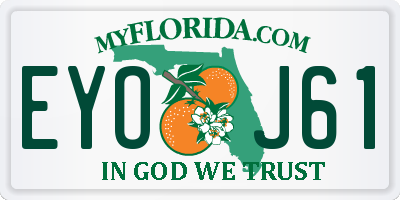 FL license plate EYOJ61