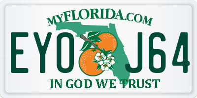 FL license plate EYOJ64