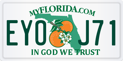 FL license plate EYOJ71