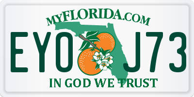 FL license plate EYOJ73