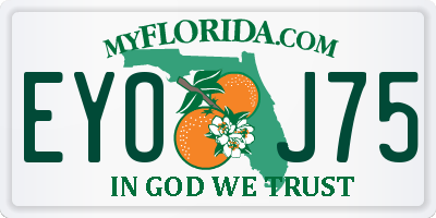 FL license plate EYOJ75