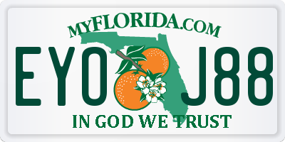 FL license plate EYOJ88