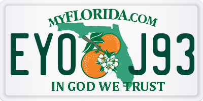 FL license plate EYOJ93