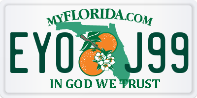 FL license plate EYOJ99