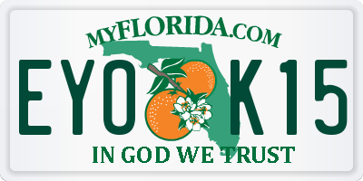 FL license plate EYOK15