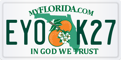 FL license plate EYOK27