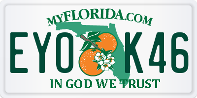 FL license plate EYOK46