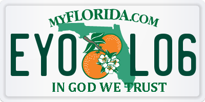 FL license plate EYOL06