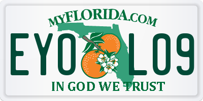 FL license plate EYOL09