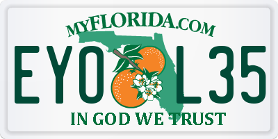FL license plate EYOL35