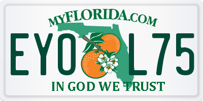 FL license plate EYOL75