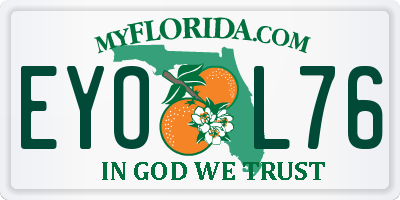FL license plate EYOL76
