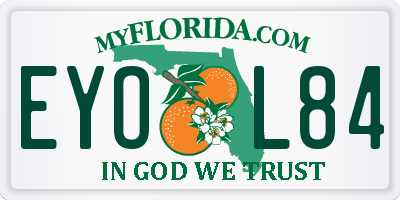 FL license plate EYOL84