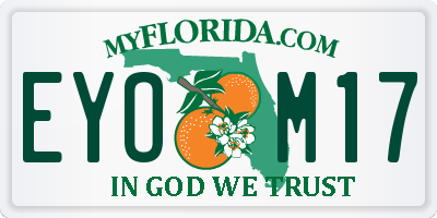 FL license plate EYOM17